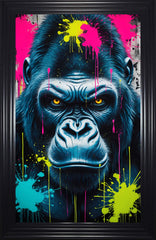 French Velvet Abstract Gorilla - Home Luxe Interior