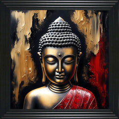 French Velvet Budha Abstract - Home Luxe Interior