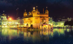 French Velvet Golden Temple Nightview Home Luxe Interior