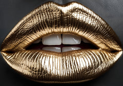 French Velvet Golden lips - Home Luxe Interior