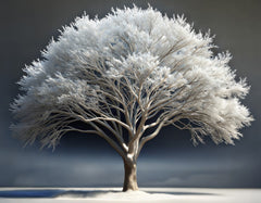 French Velvet Silver Tree - Home Luxe Interior