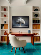 French Velvet Silver Tree - Home Luxe Interior