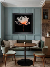 French Velvet White and Peach Flower - Home Luxe Interior