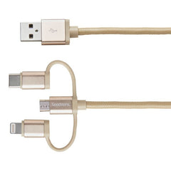 Goodmans 3-in-1 Charging & Sync Cable