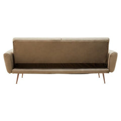 Hatton Mink Velvet Sofa Bed.