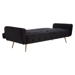 Hayton Black Velvet Sofa Bed Home Luxe Interior