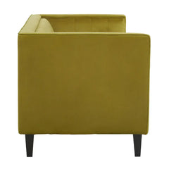 Helia 3 Seat Olive Velvet Sofa