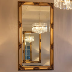 Juliette Large Gold Ornate Full Length Mirror 180x90cm