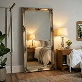 Juliette Antique Silver Ornate Full Length Mirror 180x90cm