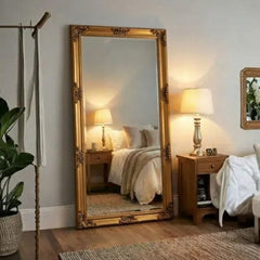 Juliette Large Gold Ornate Full Length Mirror 180x90cm