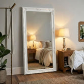 Juliette Large White Ornate Full Length Mirror 180x90cm
