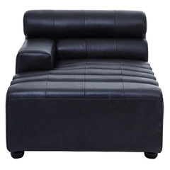 King Right Arm Leather Chaise sofa