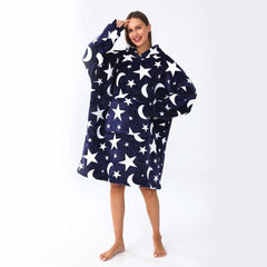 Ladies Snuggle Hoodie - Moon & Stars