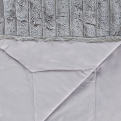 Lakely Faux Fur Throw - Grey
