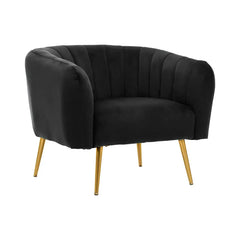 Larissa Black Velvet Chair