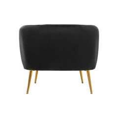 Larissa Black Velvet Chair