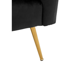 Larissa Black Velvet Chair
