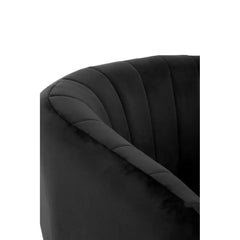 Larissa Black Velvet Chair