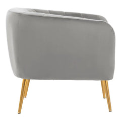 Larissa Grey Velvet Chair