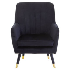 Loretta Black Velvet Accent Chair - Home Luxe Interior