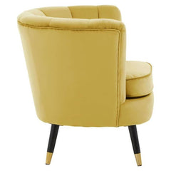Loretta Pistachio Velvet Shell Accent Chair - Home Luxe Interior