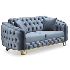 Manhattan Chesterfield Sofa Set 3+2 Velvet | Home Luxe Interior