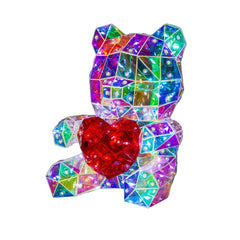 Mini Galaxy Heart Bear Interactive LED Light
