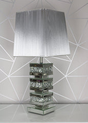 Mocka Mirror Floor Lamp Silver Shade | Home Luxe Interior