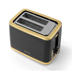 Salter Palermo Black & Gold Kettle & 2-Slice Toaster Set Rapid Boil