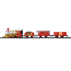 Red Christmas Train Set 3 Carriages