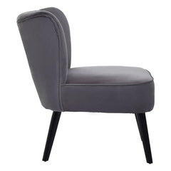 Regents Park Grey Velvet Chair