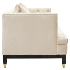 Sefira 2 Seat Ivory Fabric Sofa