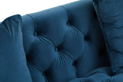 Sefira 2 Seat Navy Fabric Sofa