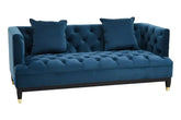 Sefira 2 Seat Navy Fabric Sofa