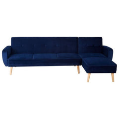 Serene 3 Seat Navy Sofa Bed Home Luxe Interior