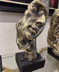 Set Of 3 Bronze See/Hear/Speak No Evil Ornaments