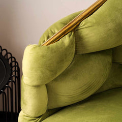 Set of 2 Soritino Green Dining Chairs by Home Luxe Interior