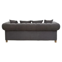 Spencer Three Seat Grey Fabric Sofa