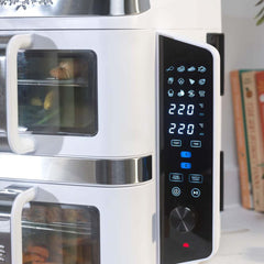 Salter VertiCook View 9L Dual Air Fryer White Vertical Design