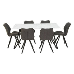 Weston Rectangular Grey Dining Set by Home Luxe Interior