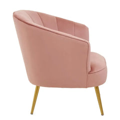 Yolanda Pink Velvet Chair