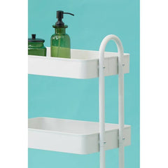 Acero Three-Tier White Metal Trolley Home Luxe Interior