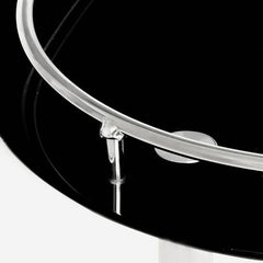 Adam Black Tempered Glass Serving Trolley Home Luxe Interior