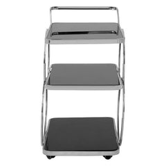 Alvaro Chrome Finish Drinks Trolley Home Luxe Interior