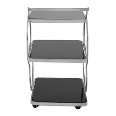 Alvaro Chrome Finish Drinks Trolley Home Luxe Interior