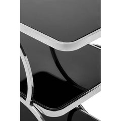 Alvaro Chrome Finish Drinks Trolley Home Luxe Interior