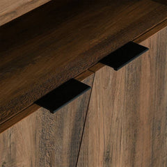 Angle Design 2 Door Accent Sideboard Reclaimed Wood