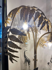 Antique Gold Palm Leaf Table Lamp