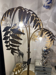 Antique Gold Palm Leaf Table Lamp