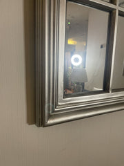 Arch Window Frame Mirror Antique Silver